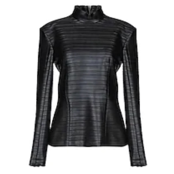 Balmain Signature Leather Long Sleeve - Picture 6 of 15